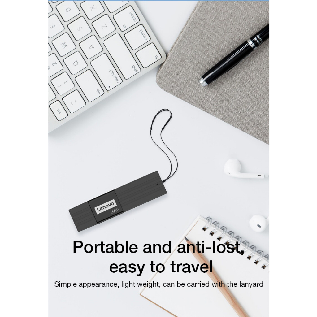 Đầu Đọc Thẻ Nhớ Lenovo D221 / D231 CHUẨN USB 3.0 Gía Rẻ