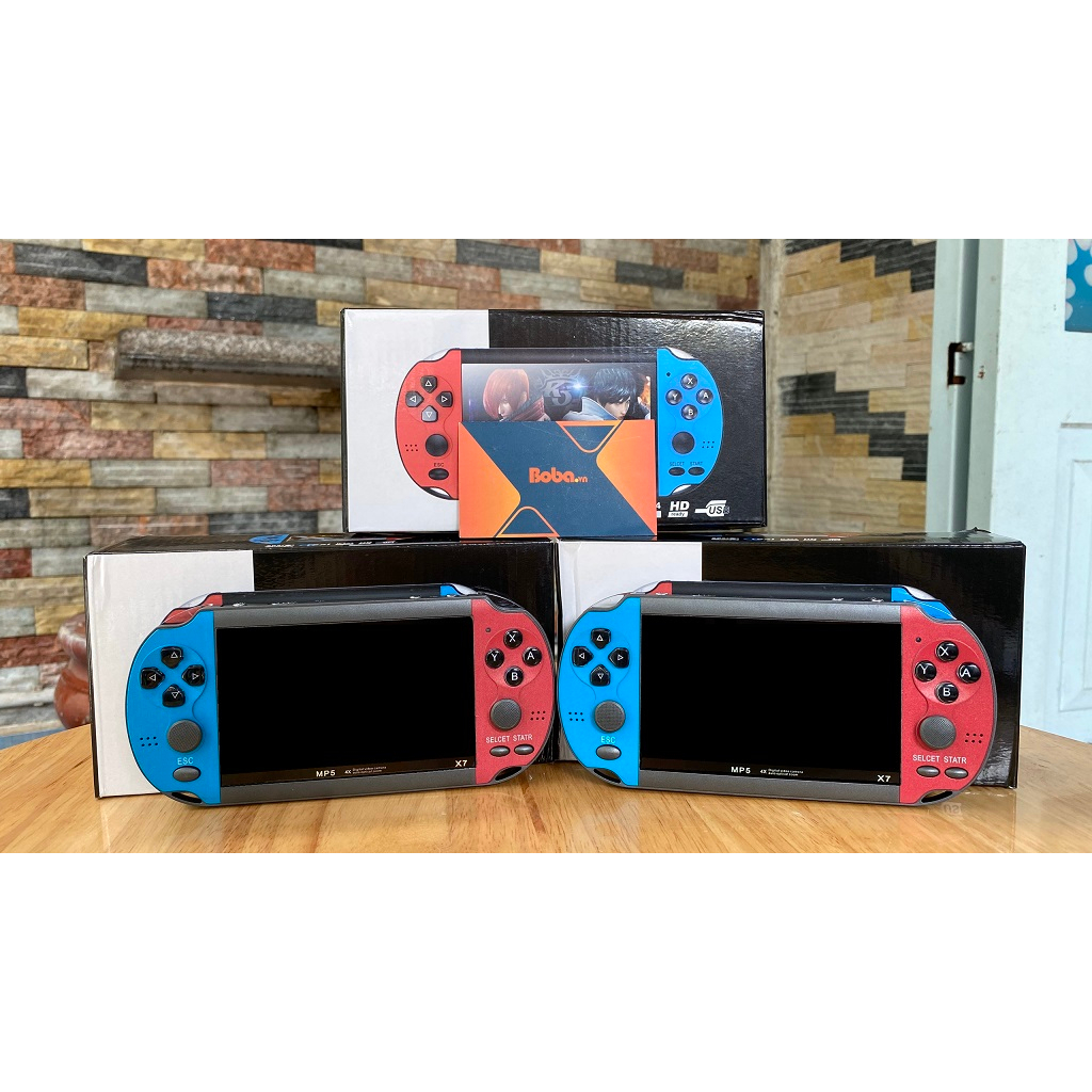 Máy Chơi Game X7, Với 900 Trò Chơi Kinh Điển, Màn Hình 4,3 inch, Nghe Nhạc, Xem Phim, Đọc Sách, Bảo Hành 12 Tháng