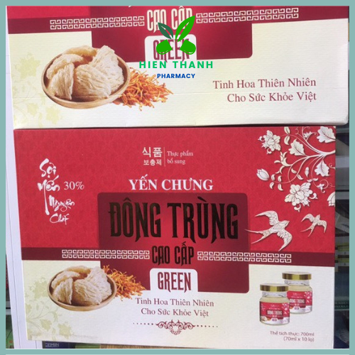 Yến chưng Đông trùng Green cao cấp