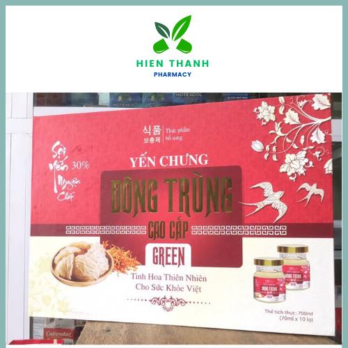 Yến chưng Đông trùng Green cao cấp