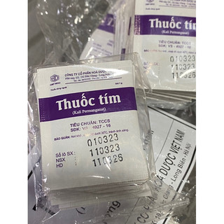 10 gói bột thuốc tím kmno4 sát trùng, rửa rau, tắm cá