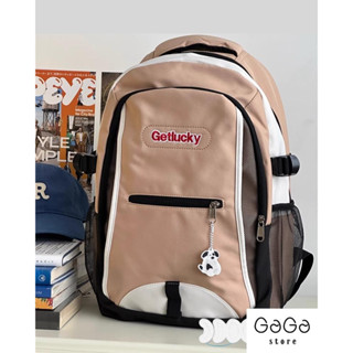 Balo đi học thời trang unisex phong cách hàn quốc phối màu lưới getlucky B579 gaga store
