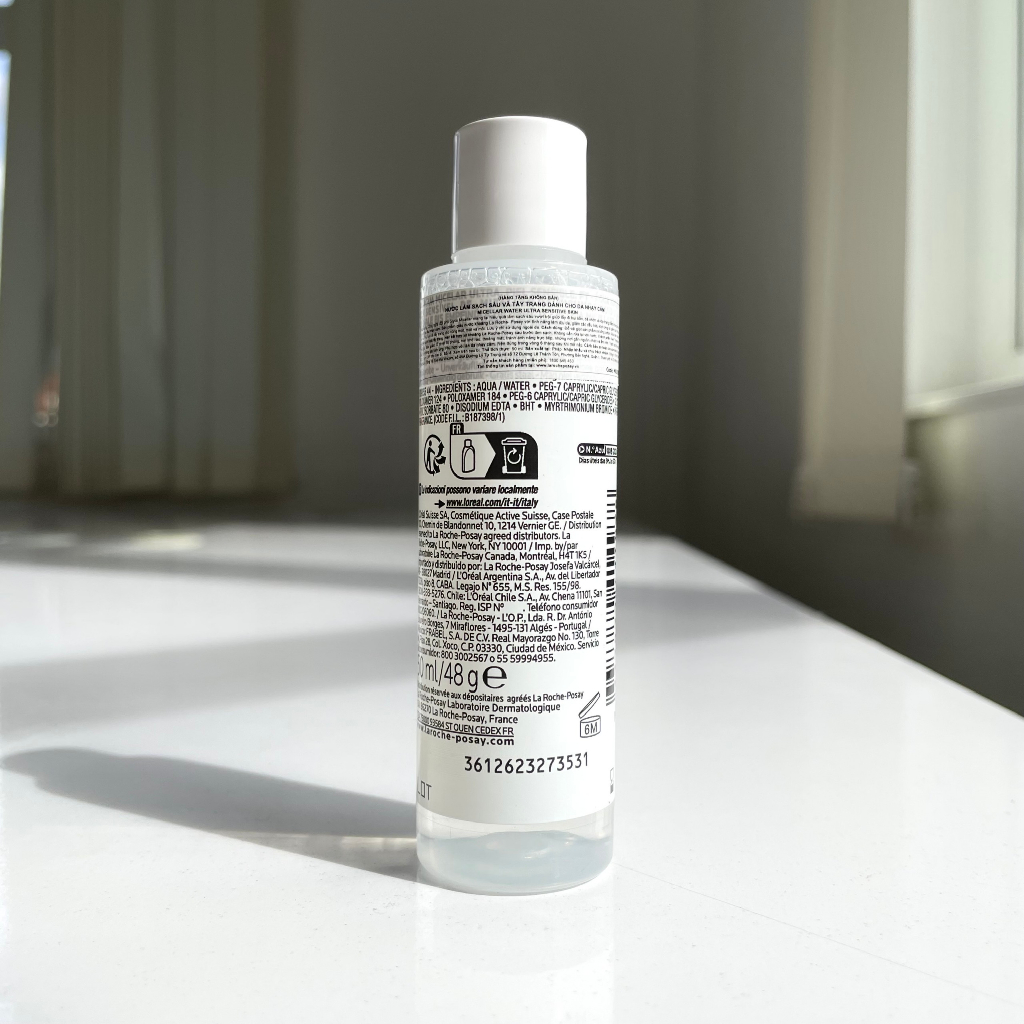 Nước Tẩy Trang La Roche-Posay Dành Cho Da Nhạy Cảm Micellar Water Ultra Sensitive Skin 50ml