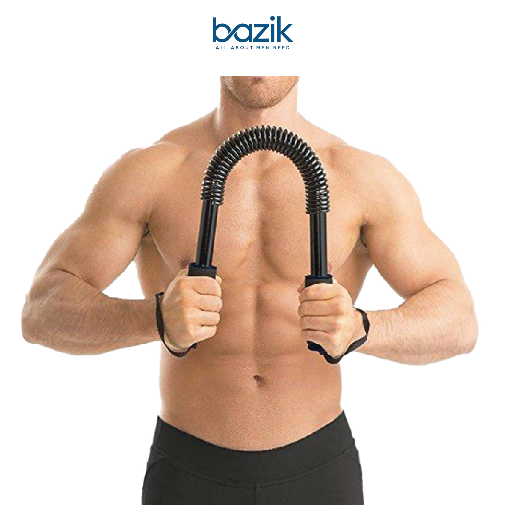 Gậy Bẻ Tập Cơ Tay BAZIK Có Lò Xo Trợ Lực Hỗ Trợ Tập Gym Thể Dục Dụng Cụ