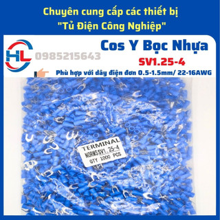 [1000 Chiếc] Đầu cos chữ y sv1.25-4, cos chẻ, sv1.25-4, cosy, cos y trần, cos càng cua, snb1.25-4