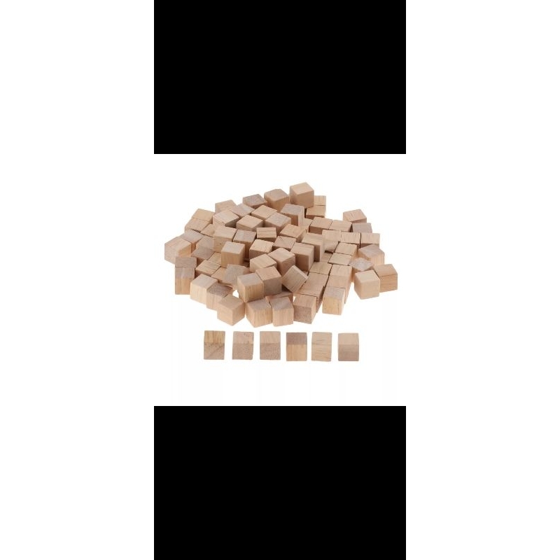 Khối gỗ vuông 1cm và1.6cm