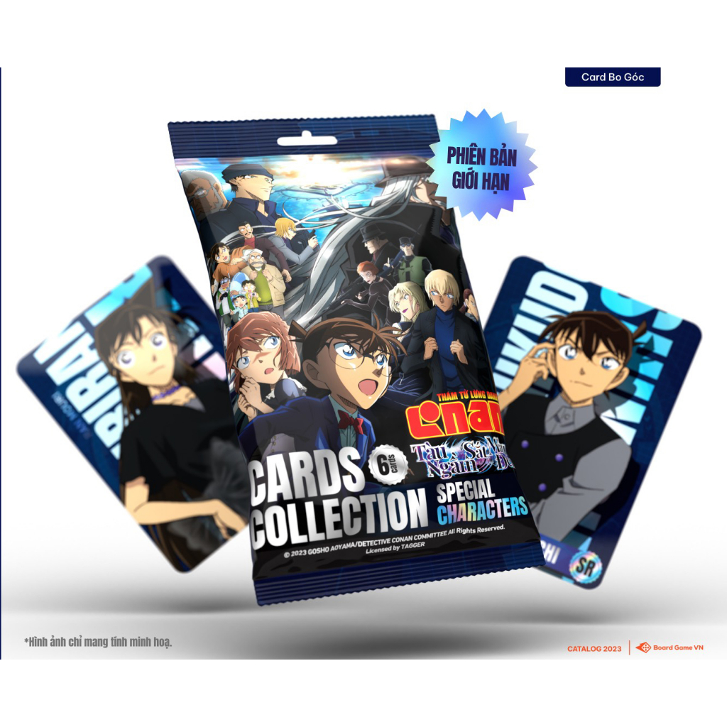 Pack card Conan movie 26: Tàu Ngầm Sắt Màu Đen phiên bản giới hạn chính hãng - Thẻ sưu tập conan