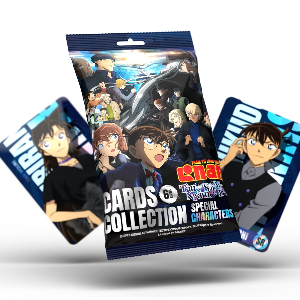 Pack card Conan movie 26: Tàu Ngầm Sắt Màu Đen phiên bản giới hạn chính hãng - Thẻ sưu tập conan