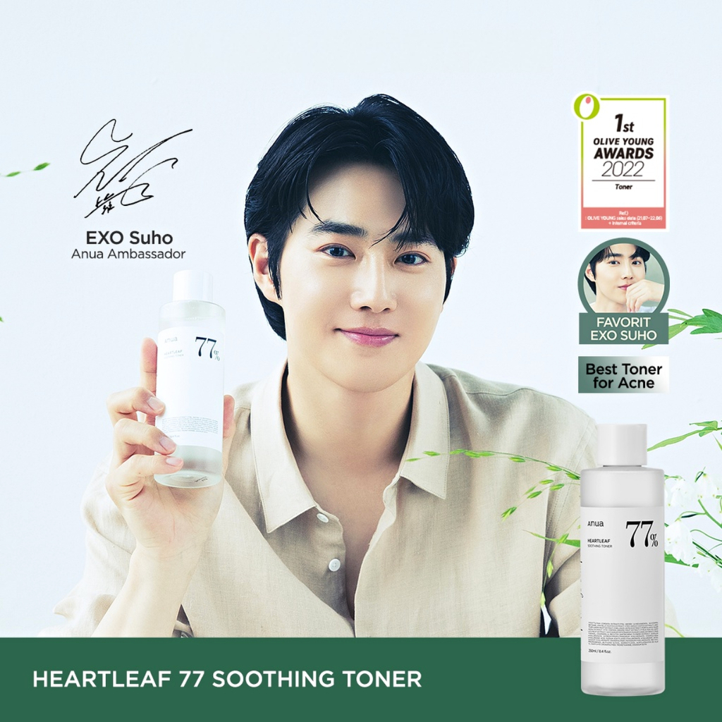 Toner làm dịu da ANUA chiết xuất diếp cá Heartleaf 77% Soothing Toner 250ml chính hãng