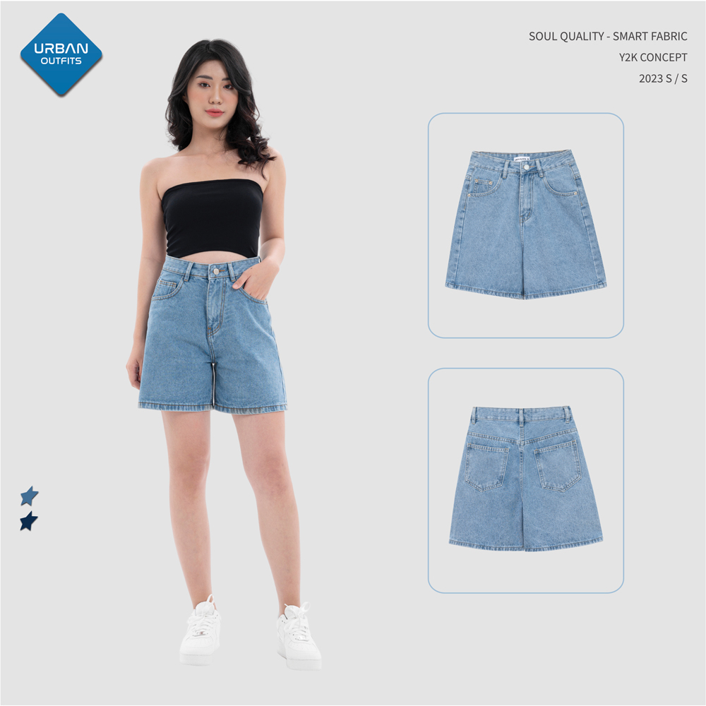 Quần Short Jean Nữ Lưng Cao QSJ001 Urban Outfits / Esmée