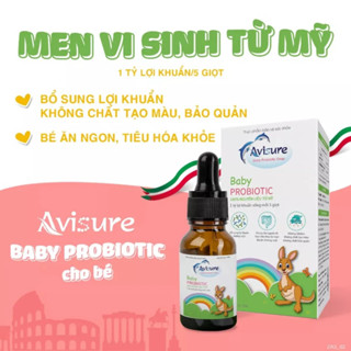 Men vi sinh Baby probiotic Avisure từ 0 tháng -  dùng cho bé sơ sinh giúp giảm táo bón , ăn ngon