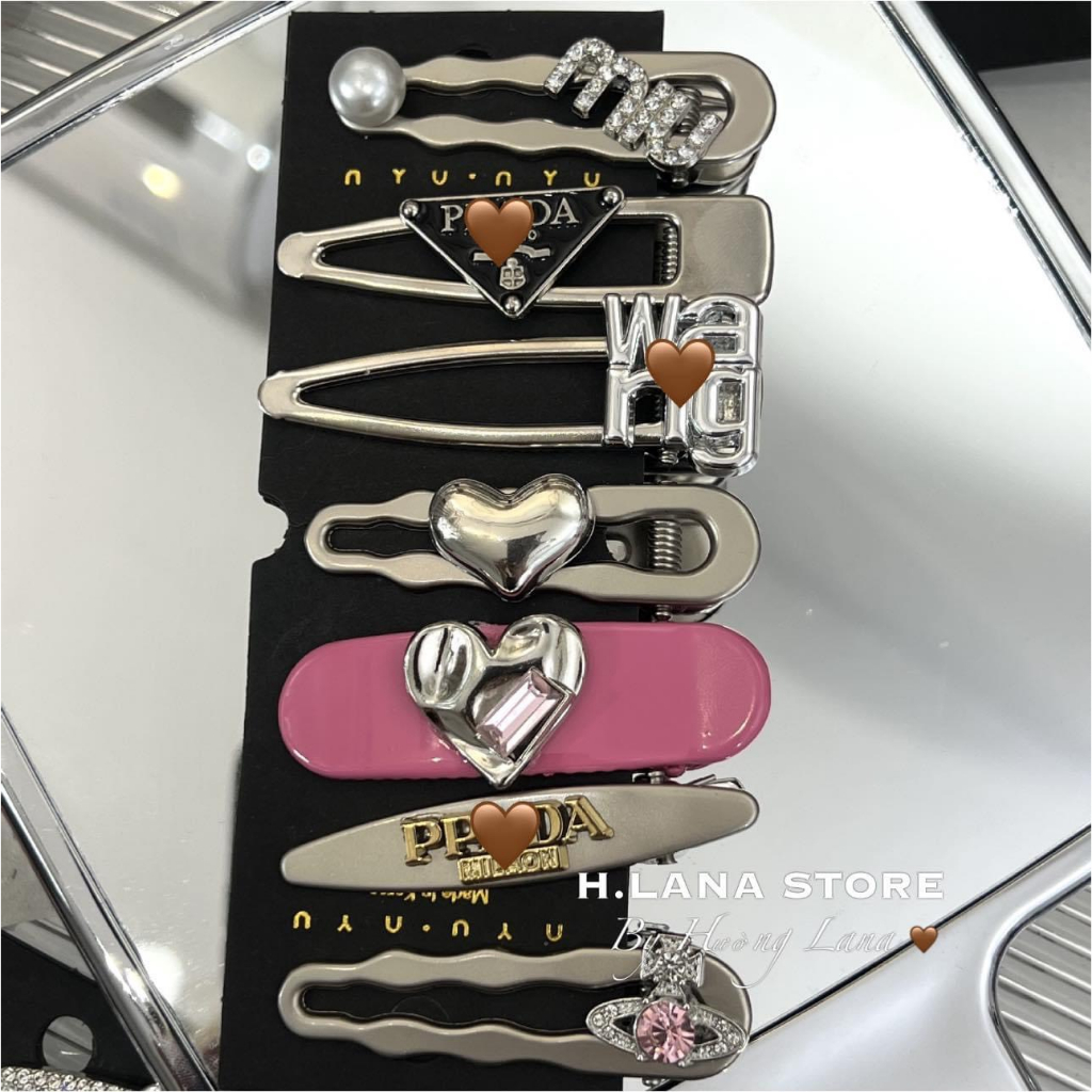 SET 7 KẸP TÓC TRENDYYY-hàng hợp kim loại 1