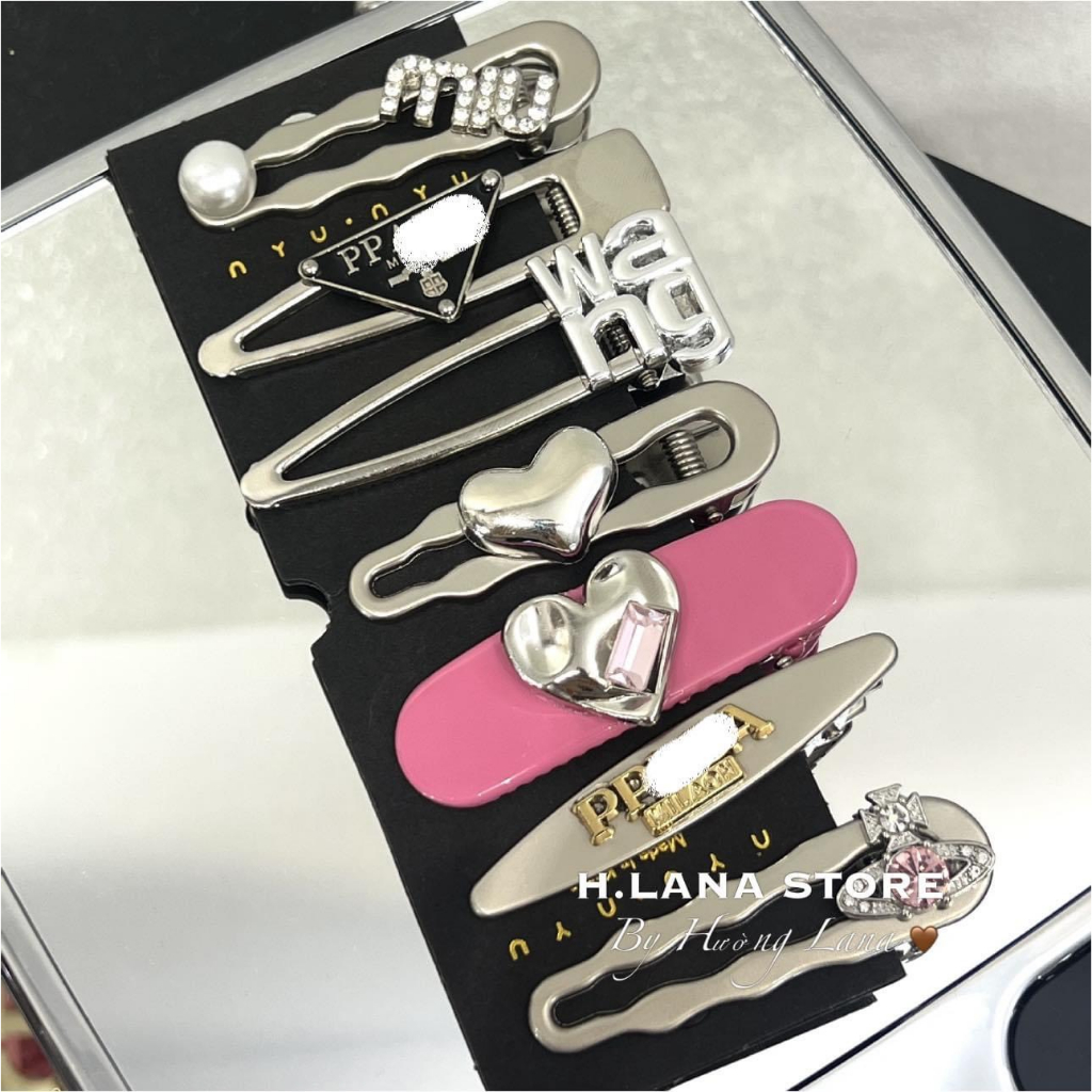 SET 7 KẸP TÓC TRENDYYY-hàng hợp kim loại 1