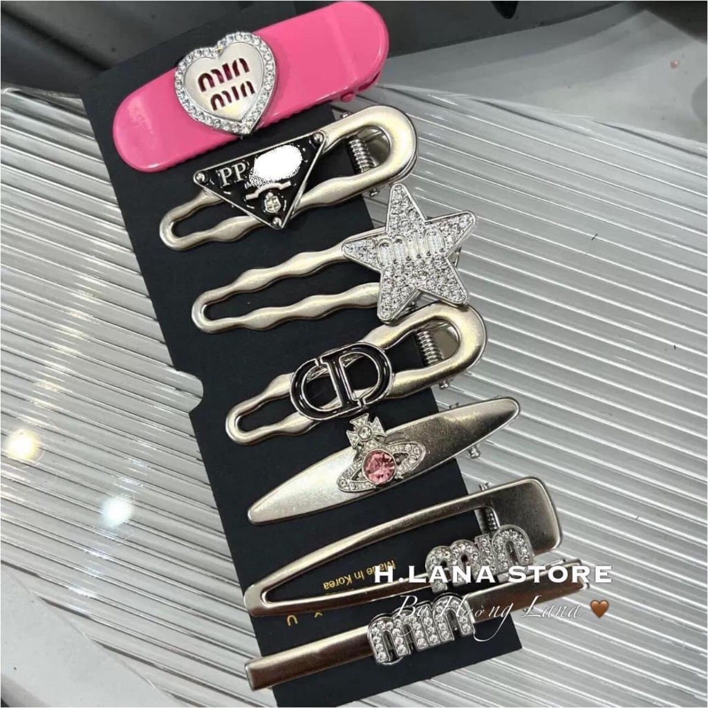 SET 7 KẸP TÓC TRENDYYY-hàng hợp kim loại 1