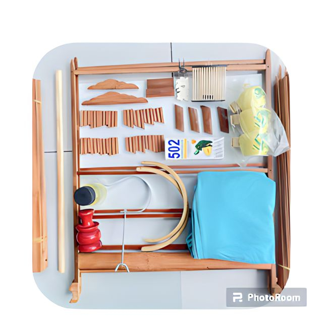 KHUNG LỒNG CHIM chào mào tre già cửa báng súng siêu đẹp - dễ ráp - tặng keo dán và dầu ủ
