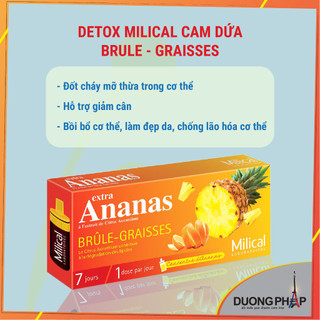 Nước uống Detox Milica Brule giảm mỡ 7 ngày 10ml