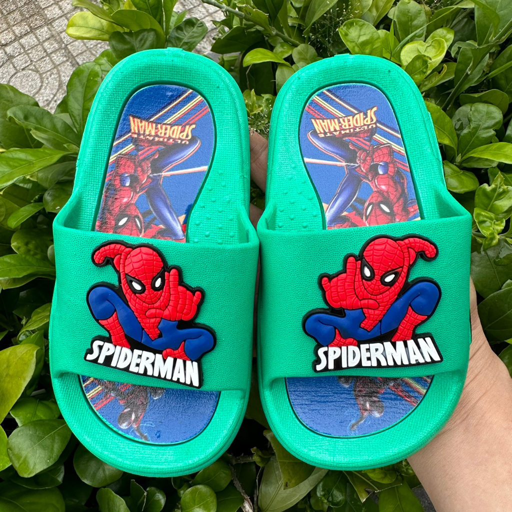 Dép Bé Trai Hình Siêu Nhân Nhện Đủ Size 26-35  MS3306+6