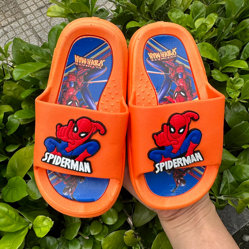 Dép Bé Trai Hình Siêu Nhân Nhện Đủ Size 26-35  MS3306+6