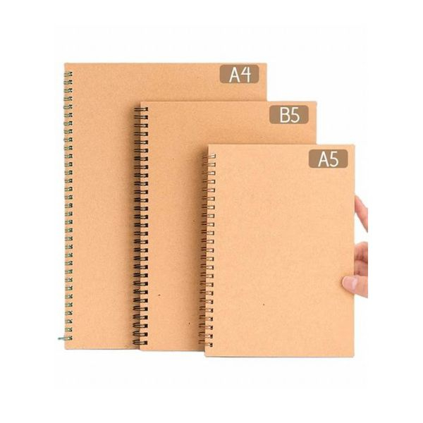 Sổ tay vẽ chì-Sketchbook-sổ phác thảo gáy lò xo A6 A5 A4 A3DL 100gsm 100 trang (ngang dọc tuỳ chọn)