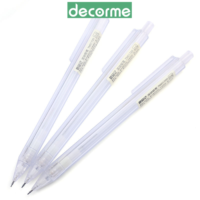 Bút chì kim DecorMe màu BW có đầu tẩy phụ kiện văn phòng phẩm