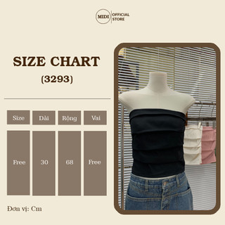 Áo quây xếp ly trơn (3293) - MIDISTORE