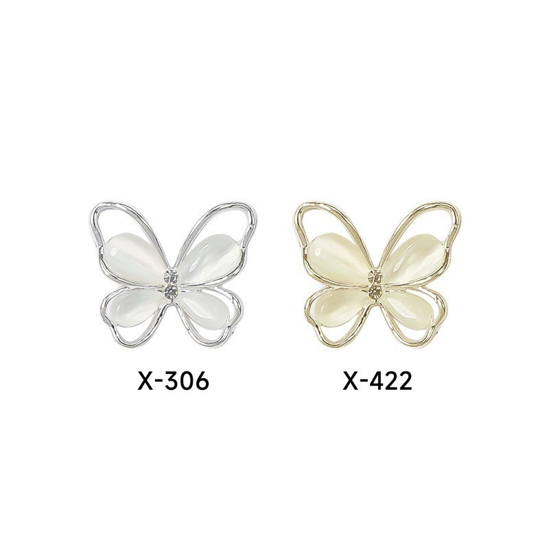 Charm nail, charm butterfly vàng bạc cao cấp, phụ kiện trang trí móng tay