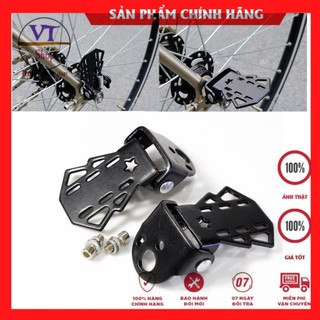Gác để chân sau xe đạp dày dặn dùng cho người ngồi sau gác chân, gấp xếp nhỏ gọn