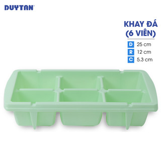 Khay đá 6 viên nhựa DUY TÂN (25 x 12 x 5.3 cm) - 14358