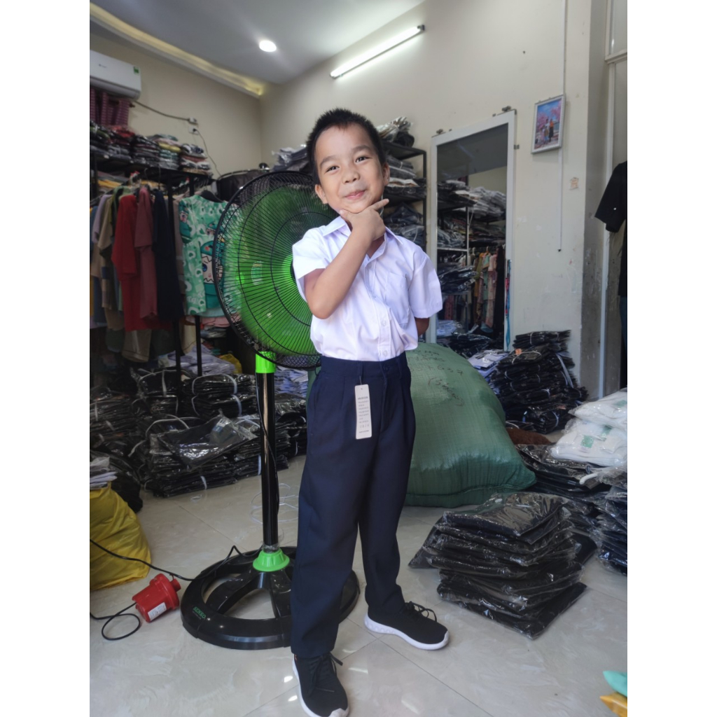 Đồng phục học sinh nam nữ - Quần dài lưng thun kaki cao cấp cấp 1,2 - Danangsale