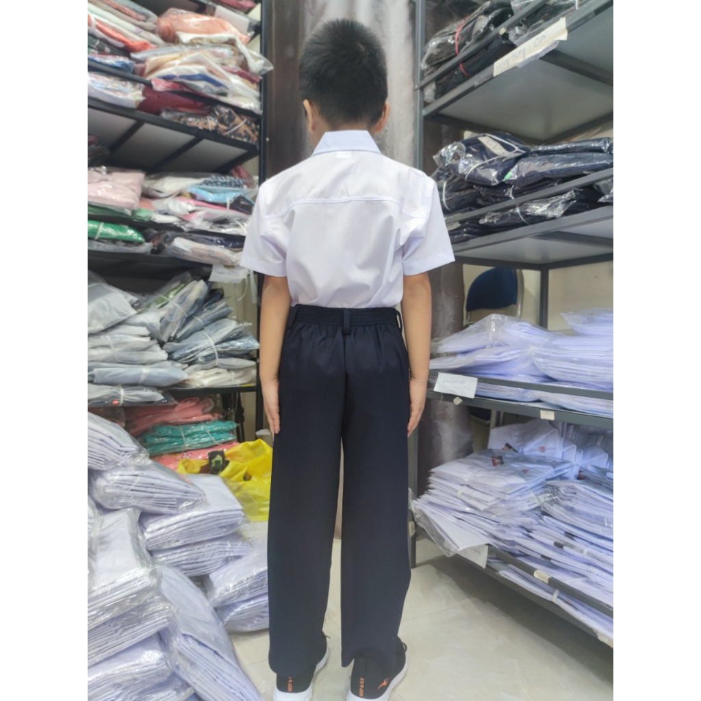 Đồng phục học sinh nam nữ - Quần dài lưng thun kaki cao cấp cấp 1,2 - Danangsale