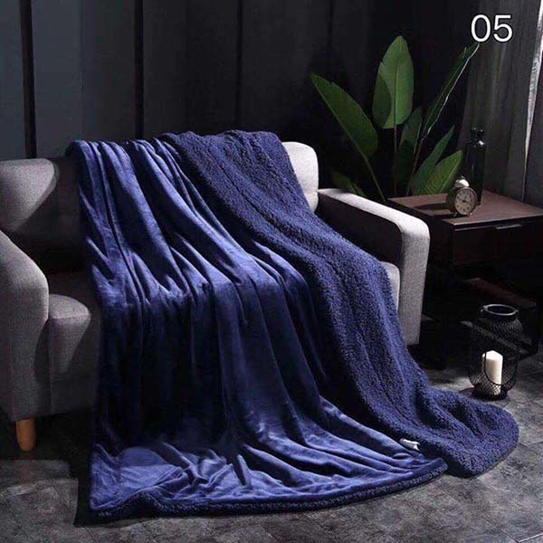 Chăn văn phòng lông cừu tuyết nhung Ultimate 2 lớp kích thước 200x230cm nặng 2.5kg chính hãng Phòng Ngủ Xanh gấp gọn