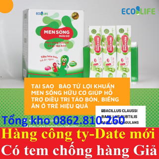 [siêu sale] Men sống Hữu cơ ecolife (dùng cho táo bón,tiêu chảy,rối loạn tiêu hóa,trẻ em kém ăn chậm lớn)