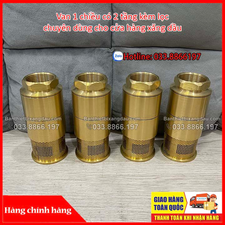 Van 1 chiều có 2 tầng kèm lọc phi 49