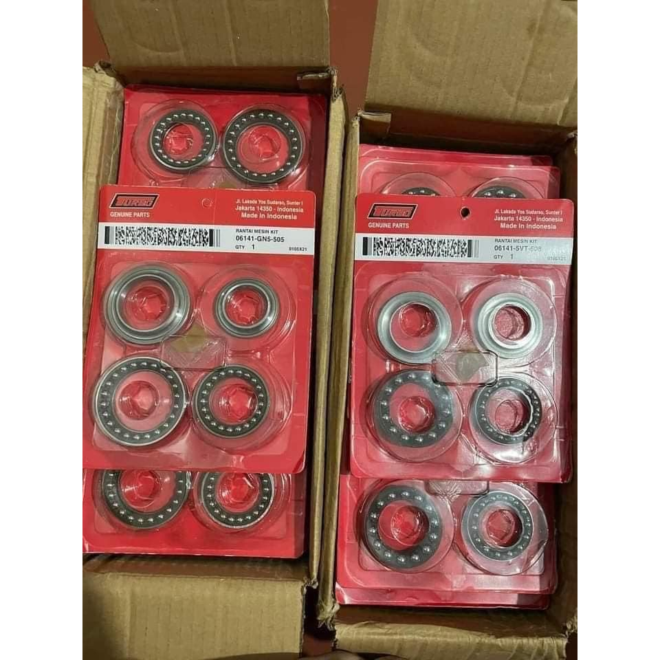 Bát phốt, chén cổ xe máy HONDA/YAMAHA  made in INDONESIA 6 chi tiết cao cấp