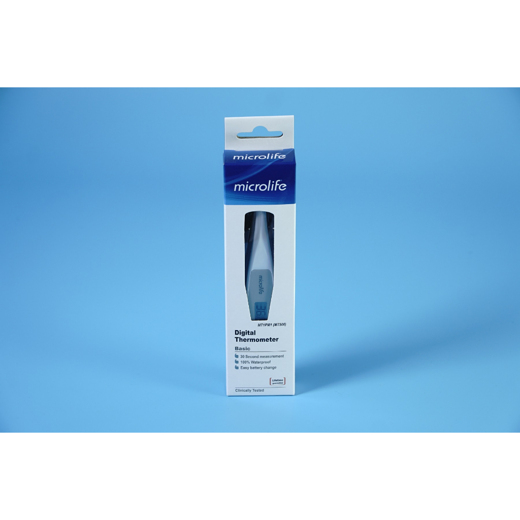 Nhiệt kế điện tử kẹp nách Microlife MT500 đầu nhọn đo cơ thể, nhiệt độ nước, sữa