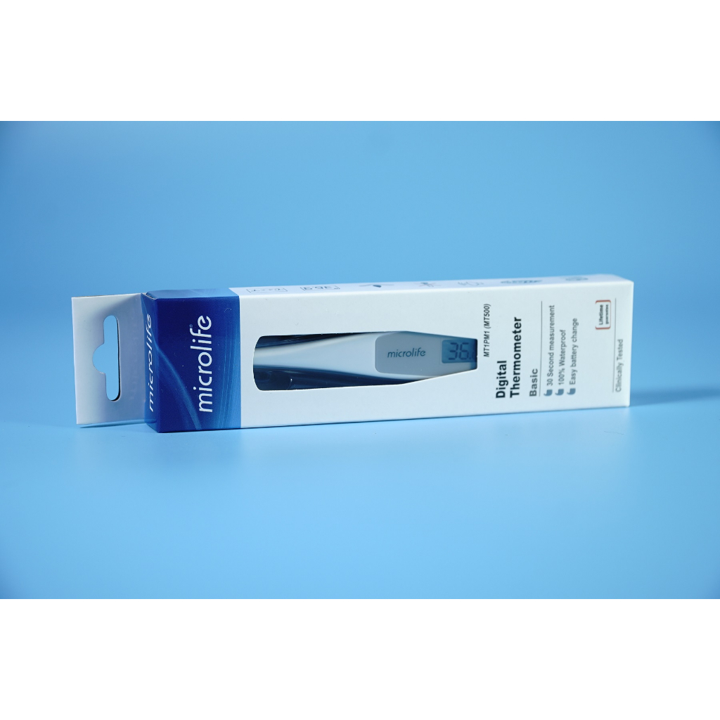 Nhiệt kế điện tử kẹp nách Microlife MT500 đầu nhọn đo cơ thể, nhiệt độ nước, sữa
