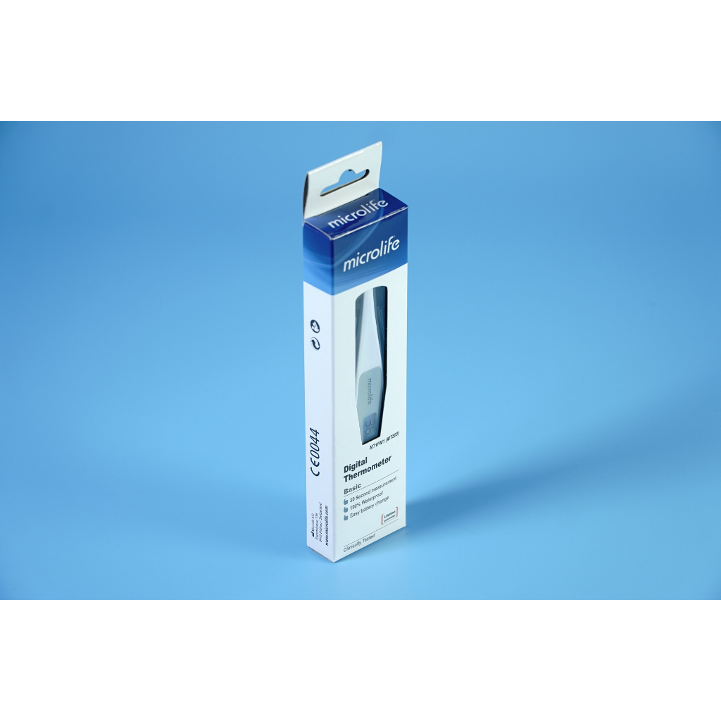 Nhiệt kế điện tử kẹp nách Microlife MT500 đầu nhọn đo cơ thể, nhiệt độ nước, sữa