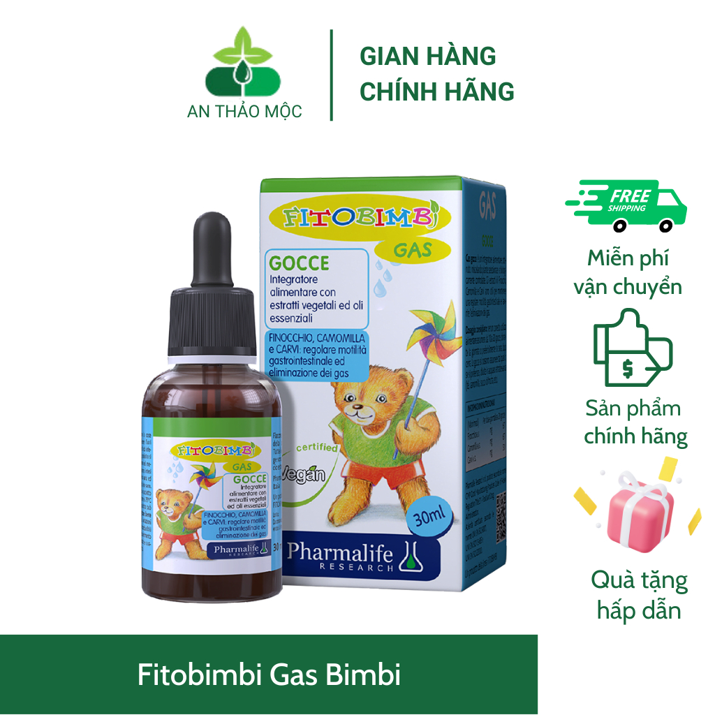 Fitobimbi Gas Bimbi Giúp Hết Nôn Trớ,Chướng Bụng,Đầy Hơi Khó Tiêu.Rối Loạn TIêu Hóa