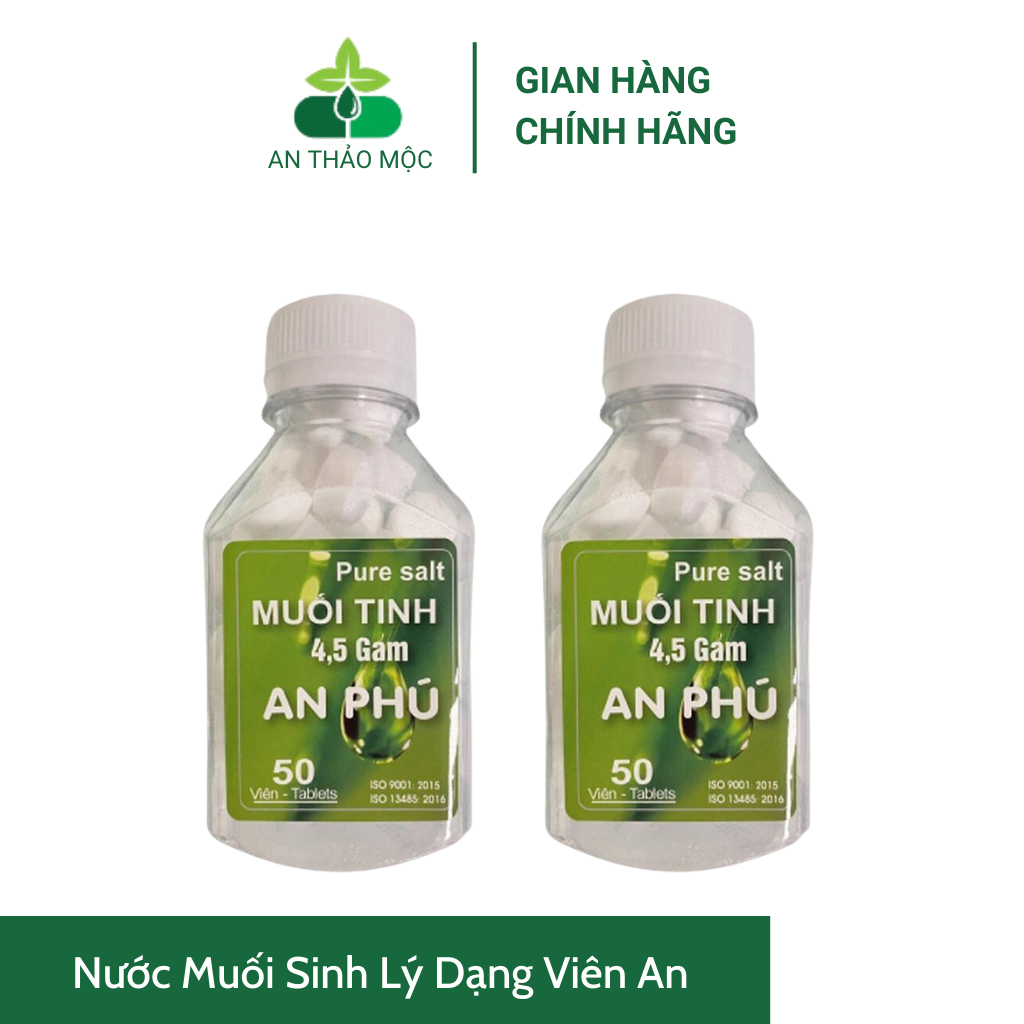 Nước Muối Sinh Lý Dạng Viên.Muối Tinh An Phú Thuận Tiện Gia Đình Tự Pha Theo Nhu Cầu