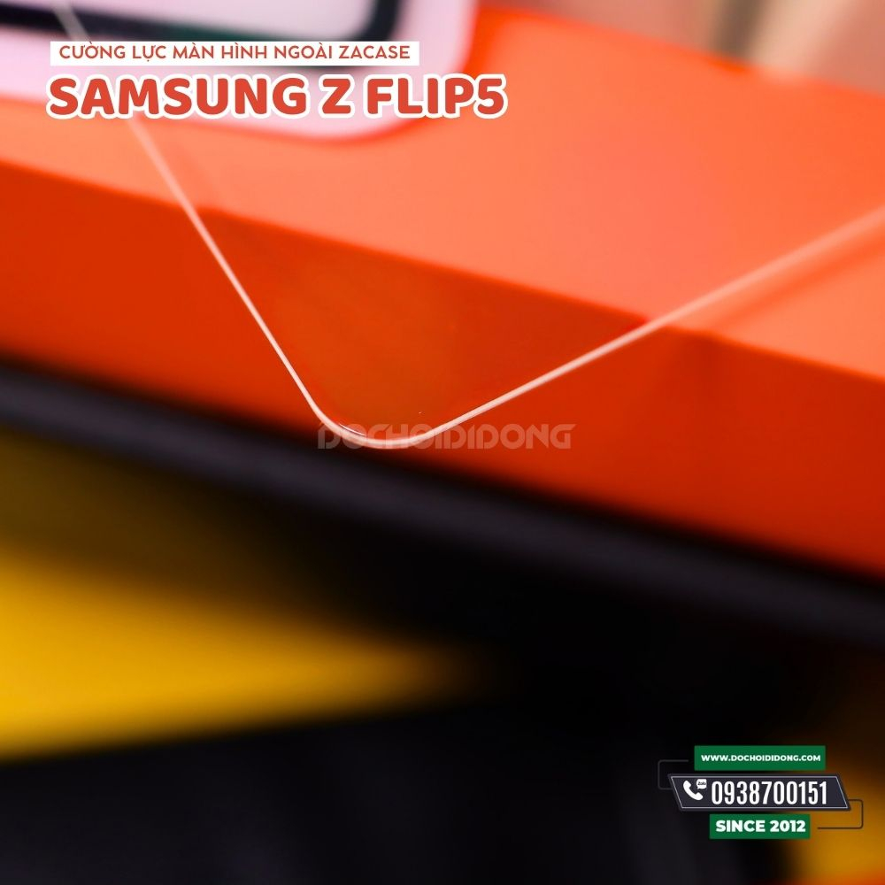 Miếng dán cường lực bảo vệ màn hình ngoài Samsung Galaxy Z Flip5 Zacase