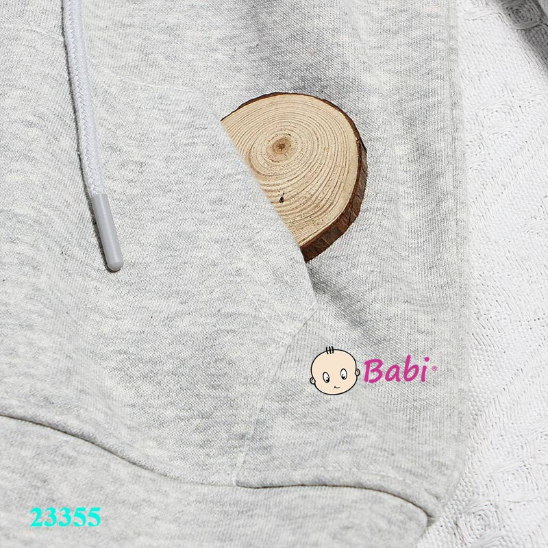 Áo Khoác Da Cá Có Nón In Logo gấu Sành Điệu Cá Tính Cho Bé trai và bé gái