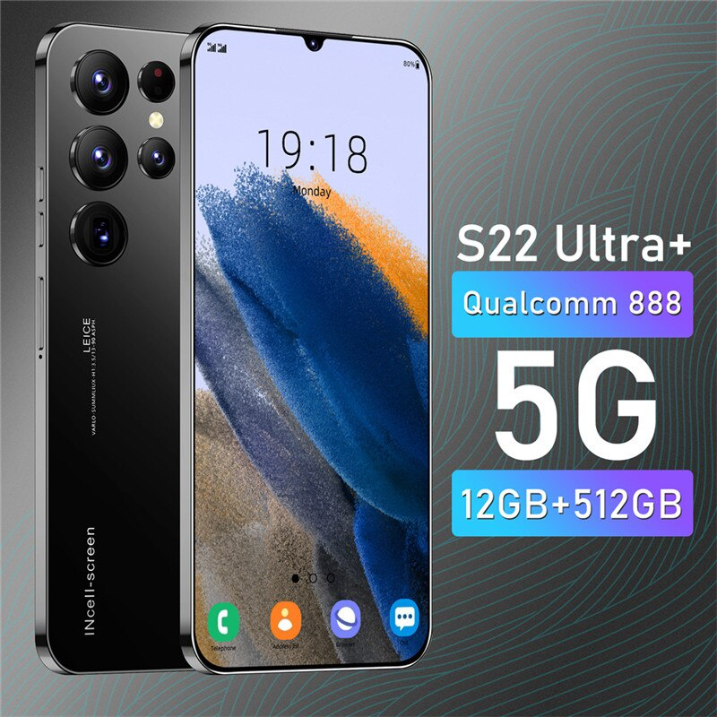 Điện thoại S22 di động 12+512GB thông minh bản gốc 5G di động android điện thoại thông minh bản gốc COD