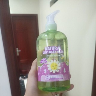 Sữa tắm gội purite baby natural 2in1 500ml