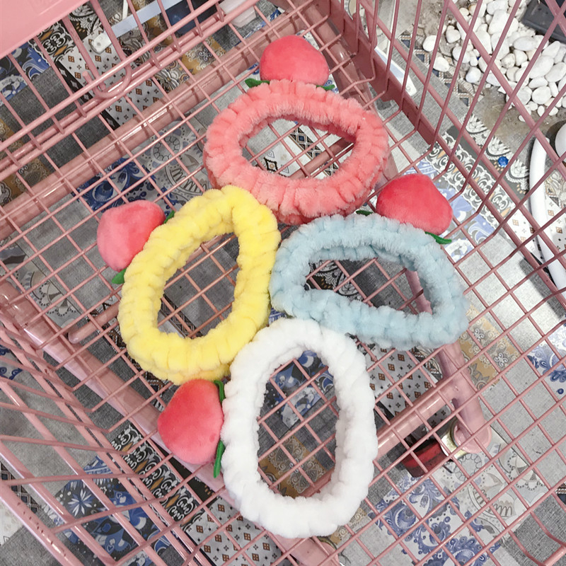 Băng Đô Cài Tóc Rửa Mặt Cute Dễ Thương Hình Tai Thỏ Trái Đào Con Cua Sừng Hươu Vải Nhung A213 A237 A212 A234-AndiFashion