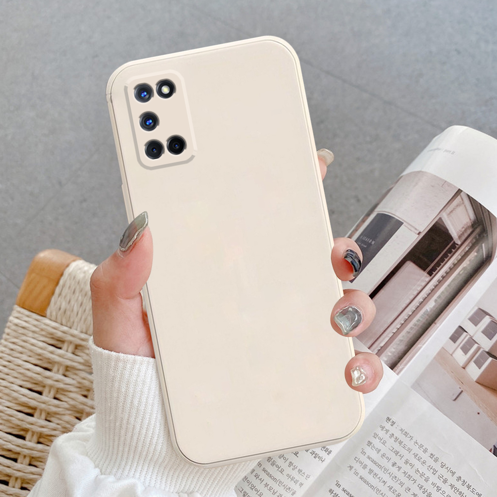 Ốp lưng Oppo A52, A92 silicon mềm viền vuông bảo vệ máy