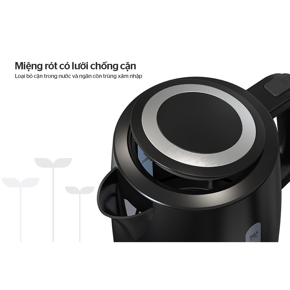 Ấm siêu tốc nhựa 1.7L SUNHOUSE SHD1306