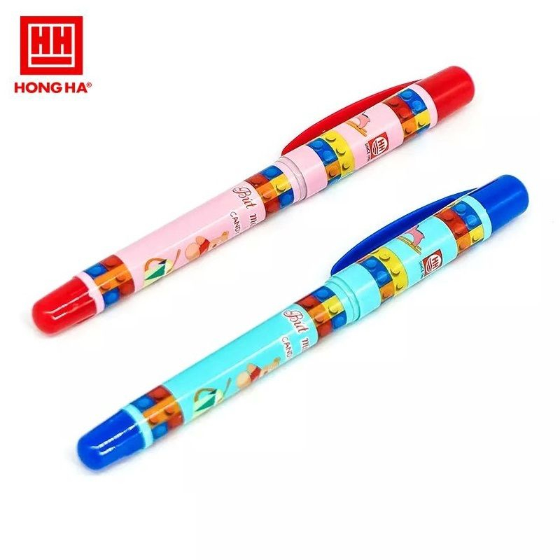Bút máy nét hoa Hồng Hà 2271 ngòi trơn / Bút mực Candy Bear 2271 dành cho học sinh tiểu học
