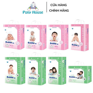 BỈM GOLDGI X5 NHẬT 2021 Tã DÁN/QUẦN ĐỦ SIZE NB92/S84/Md66/Mq60/Ld56/Lq48/XLq44/XXLq32 Chính Hãng Kèm Quà Tặng