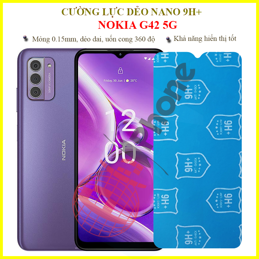Dán cường lực dẻo nano trong hoặc nhám cho Nokia G42 5G