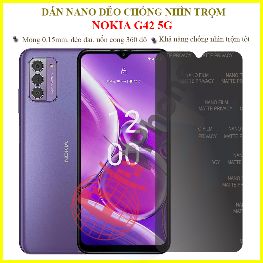Dán chống nhìn trộm cho Nokia G42 5G - Dán nano dẻo